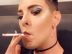 Smoking femboy sissy