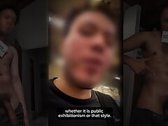 Jerking off and CUMSHOT in public bathroom (CENSORED VIDEO)