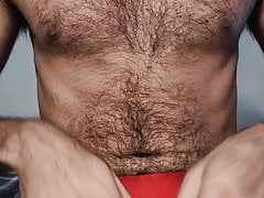 Showing off my hairy body
