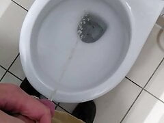 Short piss in the school toilet