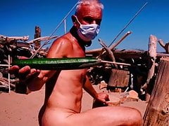 totally naked slave enjoy drill fruit gay beach deep gay ass