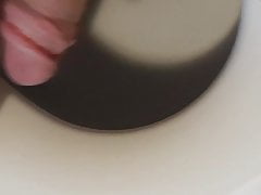 German teen boy morning piss on toilet