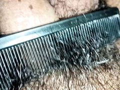 Japanese gay Combing Hairy Small Cock