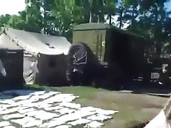 Wash tents for Russian soldiers