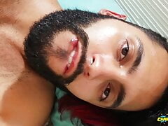 Jerking off my big cock and rubbing my ass till I cum - Camilo Brown