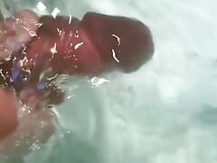 Playtime in the Bathtub Ends in a Huge Underwater Cumshot -