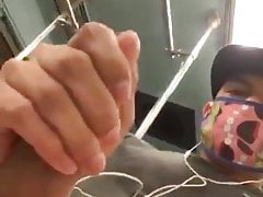 Boy Masturbates In Subway
