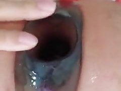 Coin anal insertion