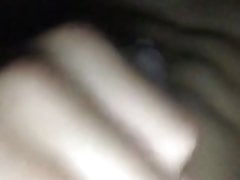 Cute guy playing with his dick in the dark