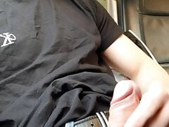 German Boy cum in Public train (18yo)