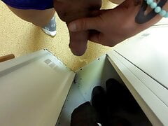 Cleaning my locker with piss - marking my territory !