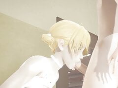 Yaoi Femboy - Cole blowjob and fucked by catboy femboy