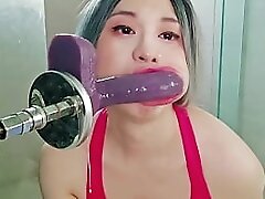 Asian CD&#039_s First Time Solo With Her Sex Machine