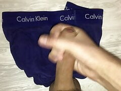 YOUNG BOY WANK AND CUMS ON UNDERPANTS