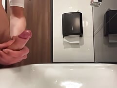 Public Toilet Slow Motion Cum