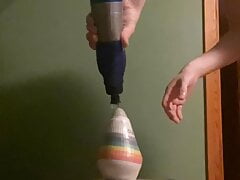 Sock modded butt plug makes my hole open wider than ever before