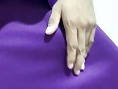 Sri Lankan Sissy Crossdresser in Purple Dress