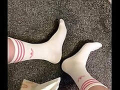 Feet and withe socks