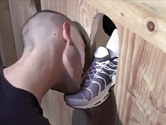 Sketboy.com - Sniff my sneaker through the glory holes