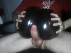 Fucking a Homemade Booty Sex-toy with Creampie