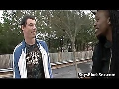 Blacks On Boys - Bareback Black Guy Fuck White Twink Gay Boy 04