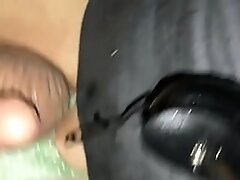 F1773R1 rides strapon deep in his ass until sissygasm