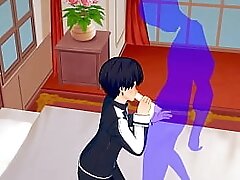 Sword Art Online Yaoi - Kirito Blowjob and bareback with creampie - Sissy crossdress Japanese Asian Manga Anime Film  Game Porn Gay