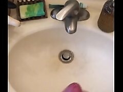 my first time cumming in the sink