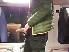 Young Twink Gets Horny In Train, Wank And Cum