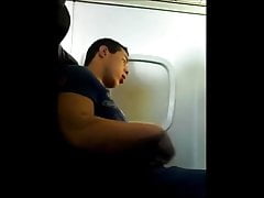 Airplane jerking off