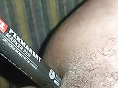 Ass fucking with marker