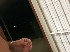 German twink masturbates naked on the toilet at the highway rest stop