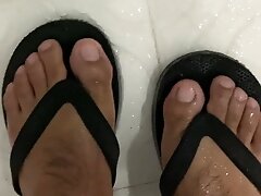Gay Latino twink foot fetish