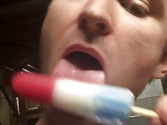 Sucking A Juicy Popsicle