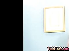 Twink Latino sucking and tugging for cum before sex