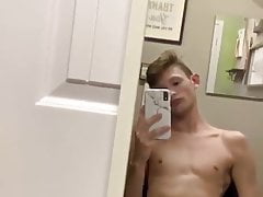 blond twink JO for cam in front of mirror (1'01'')