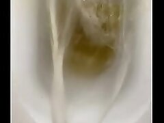 Close Up Gushing Pee