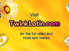 Latin bottom twink assfucked till cumshot in voyeur sex