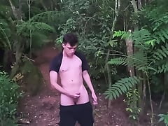 Amateur Masturbation In The Forest Outdoors