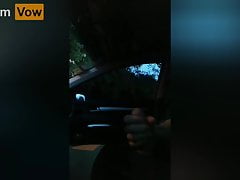 Jerking Off while I Drive and Cumming in the Parking Lot