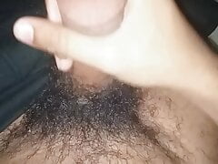 Indian and Tamil Big hairy and Juicy black Cock having cum