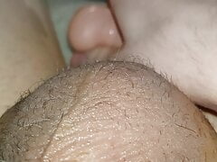 Playing with my dildo and cum pt 2