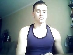 Handsome Russian Boy With Huge Cock & Sexy Tight Ass On Cam