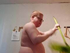 Fat Star Wars boy naked
